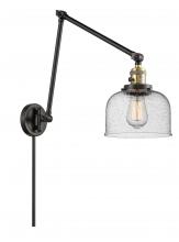 Innovations Lighting 238-BAB-G74 - Bell - 1 Light - 8 inch - Black Antique Brass -Adjustable Swing Arm