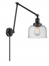Innovations Lighting 238-BK-G74 - Bell - 1 Light - 8 inch - Matte Black -Adjustable Swing Arm