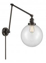 Innovations Lighting 238-OB-G202-10 - Beacon - 1 Light - 10 inch - Oil Rubbed Bronze -Adjustable Swing Arm