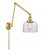 Innovations Lighting 238-SG-G72 - Bell - 1 Light - 8 inch - Satin Gold -Adjustable Swing Arm