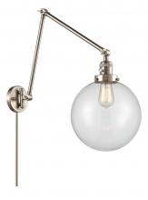 Innovations Lighting 238-SN-G202-10 - Beacon - 1 Light - 10 inch - Brushed Satin Nickel -Adjustable Swing Arm