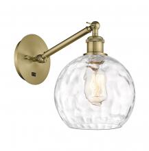 Innovations Lighting 317-1W-AB-G1215-8 - Athens Water Glass - 1 Light - 8 inch - Antique Brass - Adjustable Sconce
