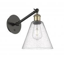 Innovations Lighting 317-1W-BAB-GBC-84 - Berkshire - 1 Light - 8 inch - Black Antique Brass - Adjustable Sconce