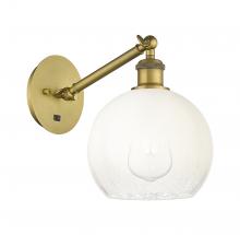 Innovations Lighting 317-1W-BB-G483-8OP - Brookhaven Globe - 1 Light - 8 inch - Brushed Brass - Sconce