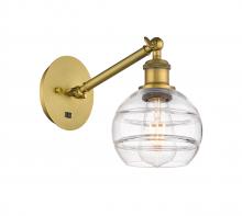 Innovations Lighting 317-1W-BB-G556-6CL - Rochester - 1 Light - 6 inch - Brushed Brass - Adjustable Sconce