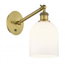 Innovations Lighting 317-1W-BB-G558-6GWH - Bella - 1 Light - 6 inch - Brushed Brass - Adjustable Sconce