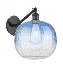 Innovations Lighting 317-1W-BK-G481-10SB - Brookhaven Sphere - 1 Light - 11 inch - Matte Black - Sconce
