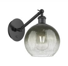 Innovations Lighting 317-1W-BK-G483-8SL - Brookhaven Globe - 1 Light - 8 inch - Matte Black - Sconce