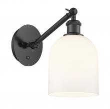 Innovations Lighting 317-1W-BK-G558-6GWH - Bella - 1 Light - 6 inch - Matte Black - Adjustable Sconce