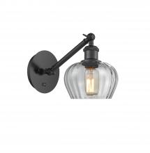 Innovations Lighting 317-1W-BK-G92 - Fenton - 1 Light - 7 inch - Matte Black - Adjustable Sconce