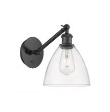 Innovations Lighting 317-1W-BK-GBD-752 - Bristol - 1 Light - 8 inch - Matte Black - Adjustable Sconce