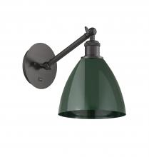 Innovations Lighting 317-1W-OB-MBD-75-GR - Plymouth - 1 Light - 8 inch - Oil Rubbed Bronze - Adjustable Sconce