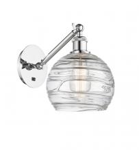 Innovations Lighting 317-1W-PC-G1213-8 - Athens Deco Swirl - 1 Light - 8 inch - Polished Chrome - Adjustable Sconce