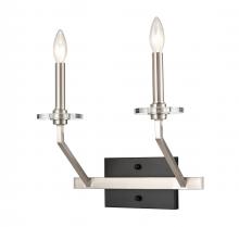 Innovations Lighting 331-2W-BSN-BB-C35-LED - Raleigh - 2 Light - 13 inch - Black Satin Nickel - Sconce
