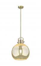 Innovations Lighting 410-1SL-BB-G410-14ME - Newton Sphere - 1 Light - 14 inch - Brushed Brass - Pendant