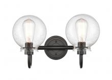 Innovations Lighting 437-2W-BK-SDY-LED - Olivia - 2 Light - 17 inch - Matte Black - Bath Vanity Light