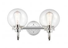 Innovations Lighting 437-2W-PC-CL-LED - Olivia - 2 Light - 17 inch - Polished Chrome - Bath Vanity Light
