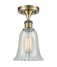 Innovations Lighting 516-1C-AB-G2811-LED - Hanover - 1 Light - 6 inch - Antique Brass - Semi-Flush Mount