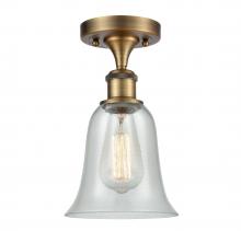 Innovations Lighting 516-1C-BB-G2812 - Hanover - 1 Light - 6 inch - Brushed Brass - Semi-Flush Mount
