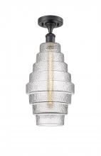 Innovations Lighting 516-1C-BK-G672-8 - Cascade - 1 Light - 8 inch - Matte Black - Semi-Flush Mount