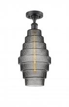 Innovations Lighting 516-1C-BK-G673-8 - Cascade - 1 Light - 8 inch - Matte Black - Semi-Flush Mount