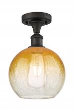 Innovations Lighting 516-1C-OB-G483-8AM - Brookhaven Globe - 1 Light - 8 inch - Oil Rubbed Bronze - Semi-Flush Mount