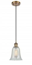 Innovations Lighting 516-1P-BB-G2811-LED - Hanover - 1 Light - 6 inch - Brushed Brass - Cord hung - Mini Pendant
