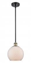 Innovations Lighting 516-1S-BAB-G121-8CSN-LED - Farmhouse Chicken Wire - 1 Light - 8 inch - Black Antique Brass - Mini Pendant