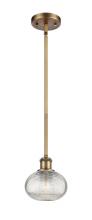 Innovations Lighting 516-1S-BB-G555-6CL - Ithaca - 1 Light - 6 inch - Brushed Brass - Mini Pendant