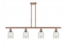 Innovations Lighting 516-4I-AC-G259 - Caledonia - 4 Light - 48 inch - Antique Copper - Cord hung - Island Light