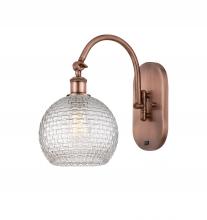 Innovations Lighting 518-1W-AC-G122C-8CL - Athens - 1 Light - 8 inch - Antique Copper - Adjustable Swing Arm
