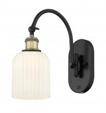Innovations Lighting 518-1W-BAB-G559-5GWH - Bridal Veil - 1 Light - 5 inch - Black Antique Brass - Adjustable Swing Arm