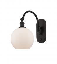 Innovations Lighting 518-1W-OB-G121-8 - Athens - 1 Light - 8 inch - Oil Rubbed Bronze - Adjustable Swing Arm