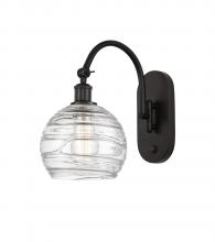Innovations Lighting 518-1W-OB-G1213-8 - Athens Deco Swirl - 1 Light - 8 inch - Oil Rubbed Bronze - Adjustable Swing Arm