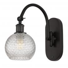 Innovations Lighting 518-1W-OB-G122C-6CL - Athens - 1 Light - 6 inch - Oil Rubbed Bronze - Adjustable Swing Arm