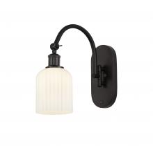 Innovations Lighting 518-1W-OB-G559-5GWH - Bridal Veil - 1 Light - 5 inch - Oil Rubbed Bronze - Adjustable Swing Arm
