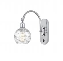 Innovations Lighting 518-1W-PC-G1213-6 - Athens Deco Swirl - 1 Light - 6 inch - Polished Chrome - Adjustable Swing Arm