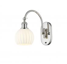 Innovations Lighting 518-1W-PN-G1217-6WV - White Venetian - 1 Light - 6 inch - Polished Nickel - Adjustable Swing Arm