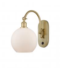Innovations Lighting 518-1W-SG-G121-8 - Athens - 1 Light - 8 inch - Satin Gold - Adjustable Swing Arm