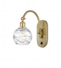 Innovations Lighting 518-1W-SG-G1213-6 - Athens Deco Swirl - 1 Light - 6 inch - Satin Gold - Adjustable Swing Arm