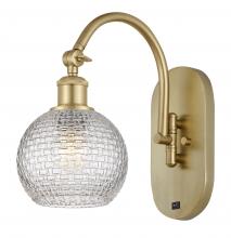 Innovations Lighting 518-1W-SG-G122C-6CL - Athens - 1 Light - 6 inch - Satin Gold - Adjustable Swing Arm