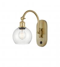 Innovations Lighting 518-1W-SG-G124-6 - Athens - 1 Light - 6 inch - Satin Gold - Adjustable Swing Arm