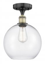 Innovations Lighting 616-1F-BAB-G122-10 - Athens - 1 Light - 10 inch - Black Antique Brass - Semi-Flush Mount