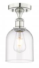 Innovations Lighting 616-1F-PN-G558-6CL - Bella - 1 Light - 6 inch - Polished Nickel - Semi-Flush Mount