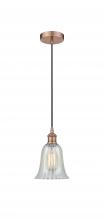 Innovations Lighting 616-1P-AC-G2811-LED - Hanover - 1 Light - 6 inch - Antique Copper - Cord hung - Mini Pendant