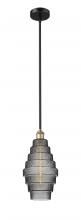 Innovations Lighting 616-1S-BAB-G673-8 - Cascade - 1 Light - 8 inch - Black Antique Brass - Cord hung - Mini Pendant