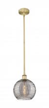 Innovations Lighting 616-1S-BB-G1213-10SM - Athens Deco Swirl - 1 Light - 10 inch - Brushed Brass - Cord hung - Mini Pendant