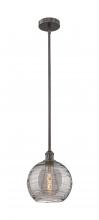 Innovations Lighting 616-1S-OB-G1213-10SM - Athens Deco Swirl - 1 Light - 10 inch - Oil Rubbed Bronze - Cord hung - Mini Pendant