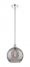 Innovations Lighting 616-1S-PC-G1213-12SM - Athens Deco Swirl - 1 Light - 12 inch - Polished Chrome - Cord hung - Mini Pendant