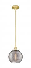 Innovations Lighting 616-1S-SG-G1213-10SM - Athens Deco Swirl - 1 Light - 10 inch - Satin Gold - Cord hung - Mini Pendant